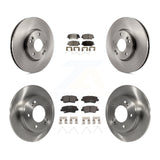 Front Rear Disc Brake Rotors And Ceramic Pads Kit For Hyundai Veloster