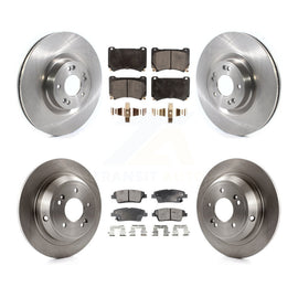 [Front+Rear] 2012-2014 Hyundai Genesis 5.0L Premium OE Brake Rotors & Ceramic Pads Kit For Max Braking