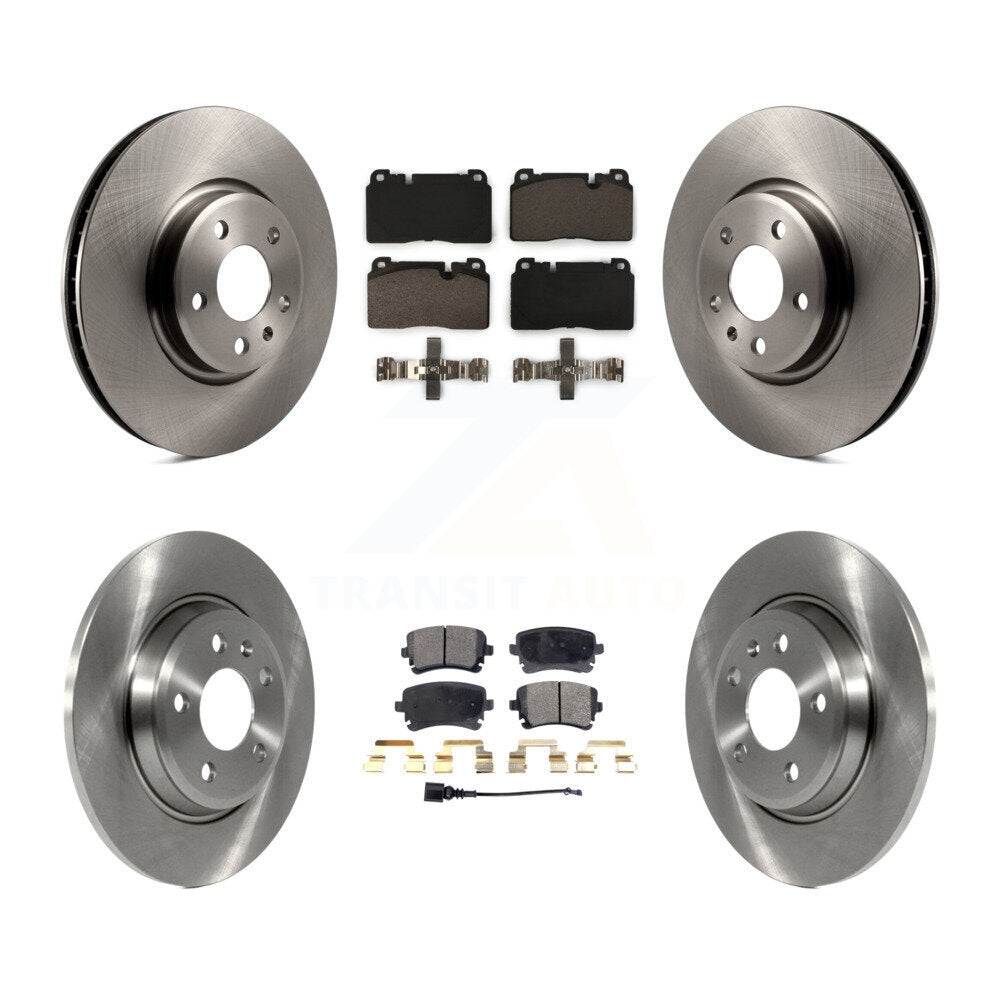 Front Rear Disc Brake Rotors And Ceramic Pads Kit For 2016 Audi Q5 FLEX engine