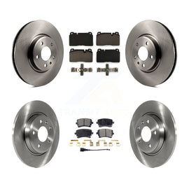 Front Rear Disc Brake Rotors And Ceramic Pads Kit For 2016 Audi Q5 FLEX engine