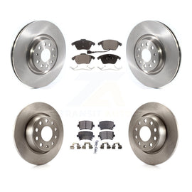 Front Rear Disc Brake Rotors And Ceramic Pads Kit For Volkswagen CC