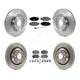 Front Rear Disc Brake Rotors And Ceramic Pads Kit For Volkswagen CC AWD