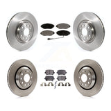 Front Rear Disc Brake Rotors And Ceramic Pads Kit For Volkswagen CC AWD