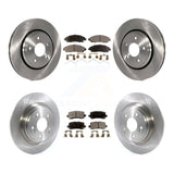 Front Rear Disc Brake Rotors And Ceramic Pads Kit For Acura MDX