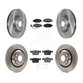 [Front+Rear] 2019-2020 Audi A3 Quattro Premium OE Brake Rotors & Ceramic Pads Kit For Max Braking