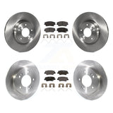 [Front+Rear] 2017-2020 Hyundai Elantra 1.6L Premium OE Brake Rotors & Ceramic Pads Kit For Max Braking