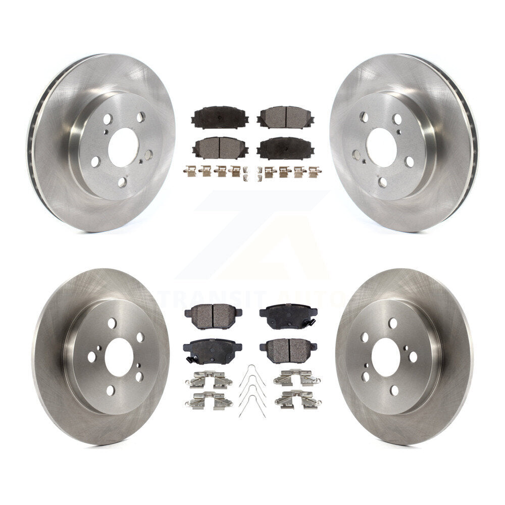 Front Rear Disc Brake Rotors And Ceramic Pads Kit For Toyota Prius Corolla Prime