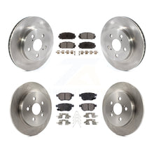 Charger l'image dans la galerie, Front Rear Disc Brake Rotors And Ceramic Pads Kit For Toyota Prius Corolla Prime