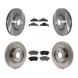 Front Rear Brake Rotors & Ceramic Pad Kit For Audi Q5 A5 Quattro A4 A6 Sportback