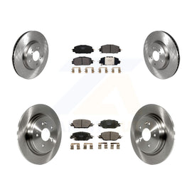 Front Rear Disc Brake Rotors And Ceramic Pads Kit For Honda CR-V