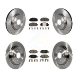 Front Rear Disc Brake Rotors And Ceramic Pads Kit For Honda CR-V