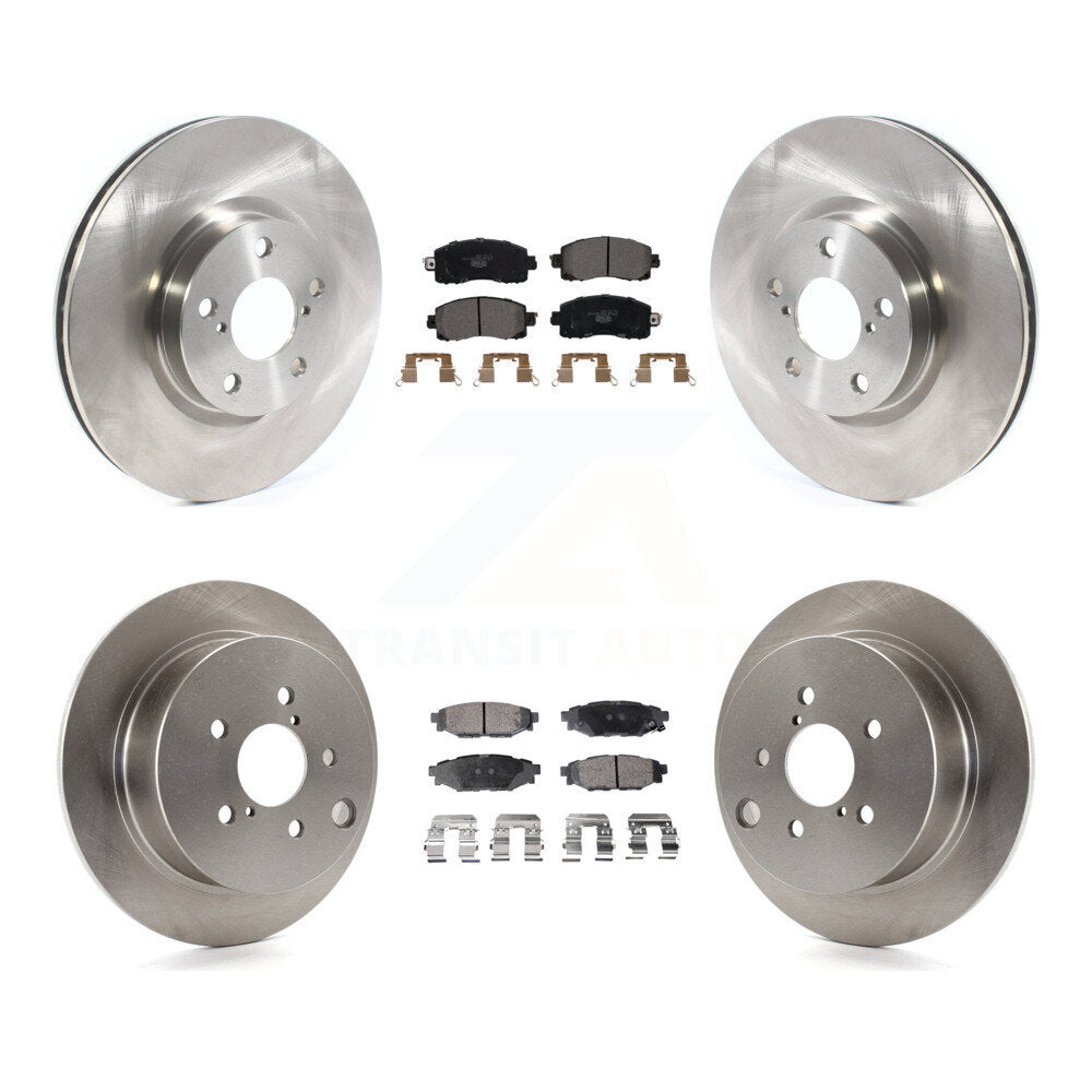 Front Rear Disc Brake Rotors And Ceramic Pads Kit For Subaru Impreza