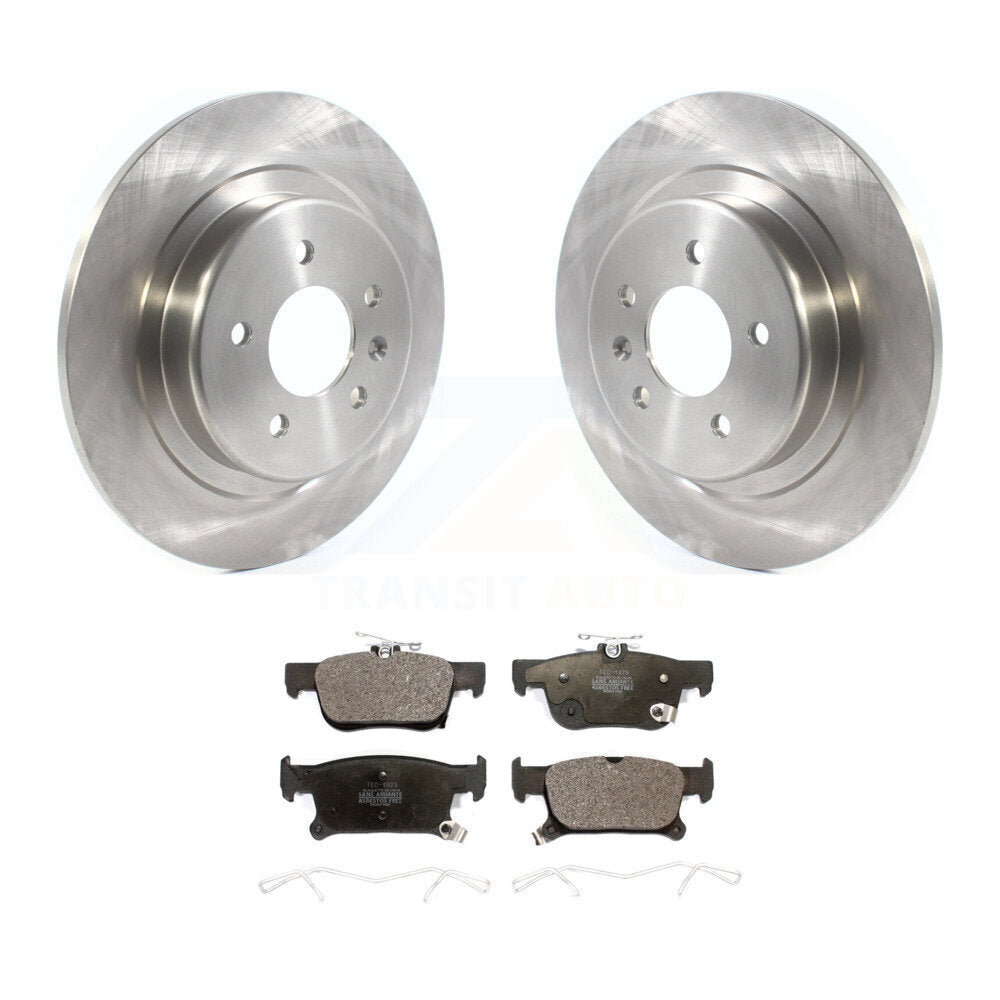 Rear Brake Rotors & Ceramic Pad Kit For Buick Envision With 315mm Diameter Rotor