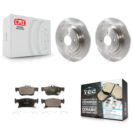 Rear Brake Rotors & Ceramic Pad Kit For Buick Envision With 315mm Diameter Rotor