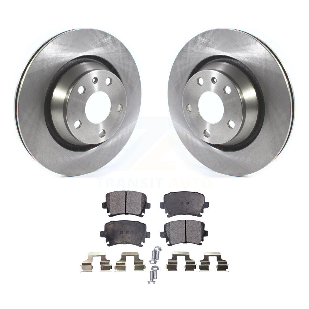 Rear Disc Brake Rotors And Ceramic Pads Kit For Audi TT Quattro RS