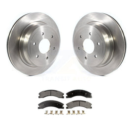 [Rear] 2016-2022 Nissan TITAN XD Premium OE Brake Rotors & Ceramic Pads Kit For Max Braking