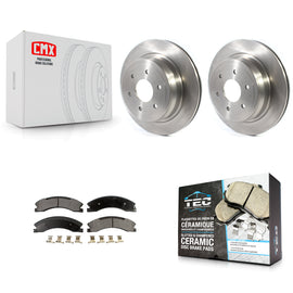 [Rear] 2016-2022 Nissan TITAN XD Premium OE Brake Rotors & Ceramic Pads Kit For Max Braking