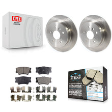 Charger l'image dans la galerie, Rear Disc Brake Rotors And Ceramic Pads Kit For Toyota Camry