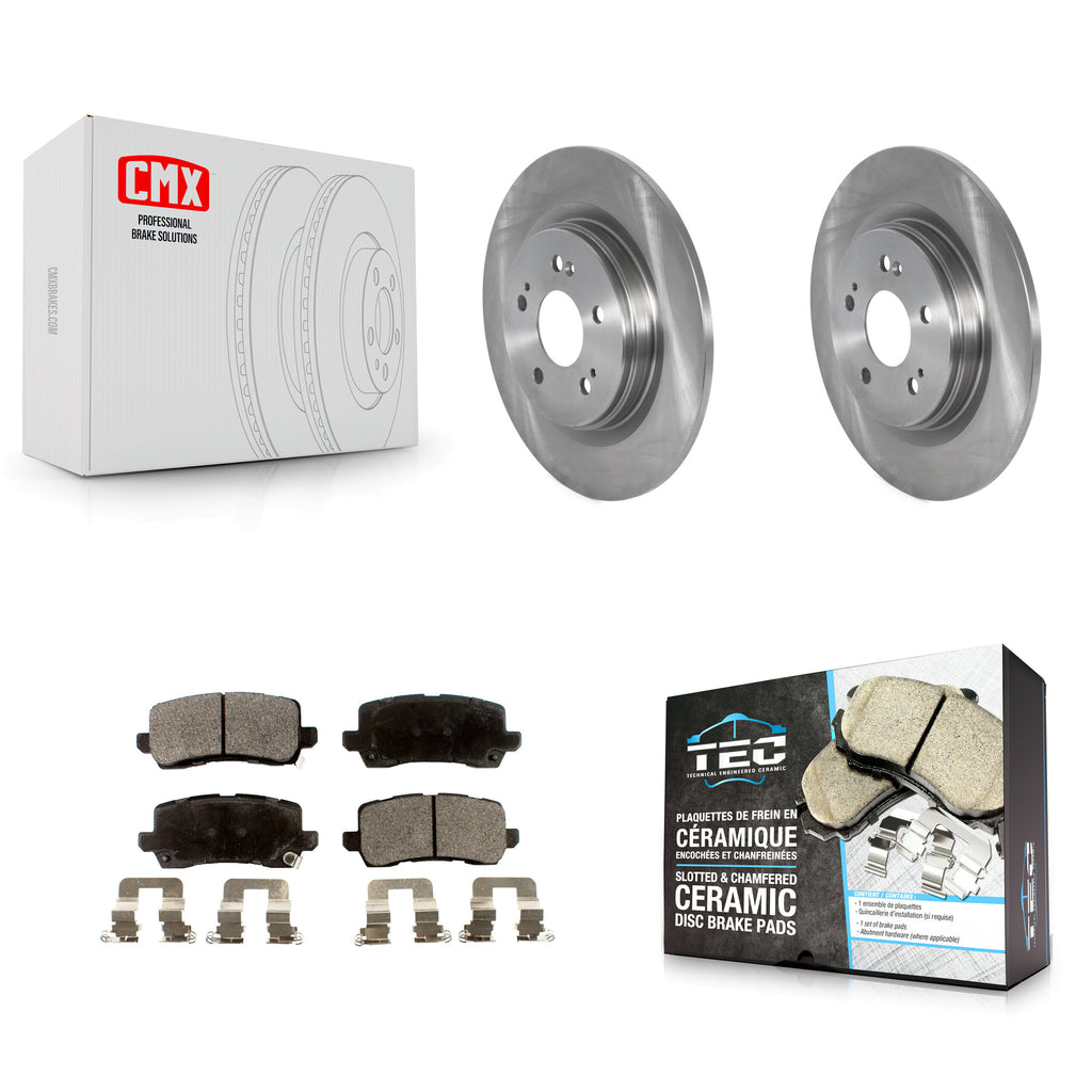 [Rear] 2018-2023 Honda Odyssey Premium OE Brake Rotors & Ceramic Pads Kit For Max Braking