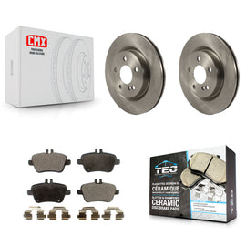 Rear Brake Rotor & Ceramic Pad Kit For Mercedes-Benz GLA250 CLA250 INFINITI QX30