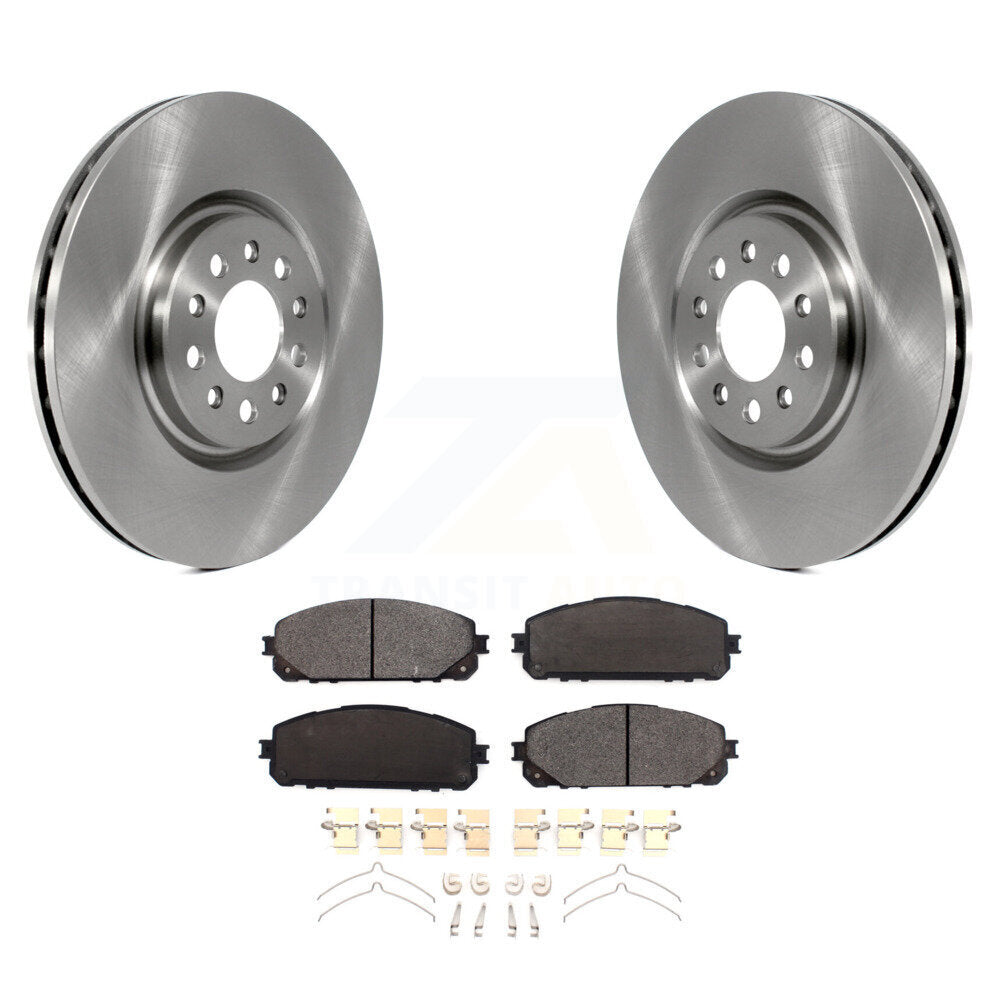 Front Disc Brake Rotors And Ceramic Pads Kit For Jeep Cherokee