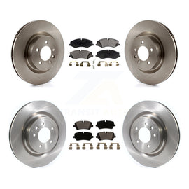 Front Rear Disc Brake Rotor Ceramic Pad Kit For Land Rover Range Sport Discovery