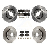 Front Rear Brake Rotor & Ceramic Pad Kit For Land Rover Range Sport Supercharged