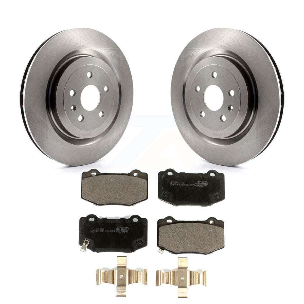 Rear Disc Brake Rotors And Ceramic Pads Kit For Chevrolet Camaro SS