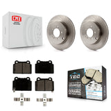Rear Disc Brake Rotors And Ceramic Pads Kit For Mitsubishi Lancer