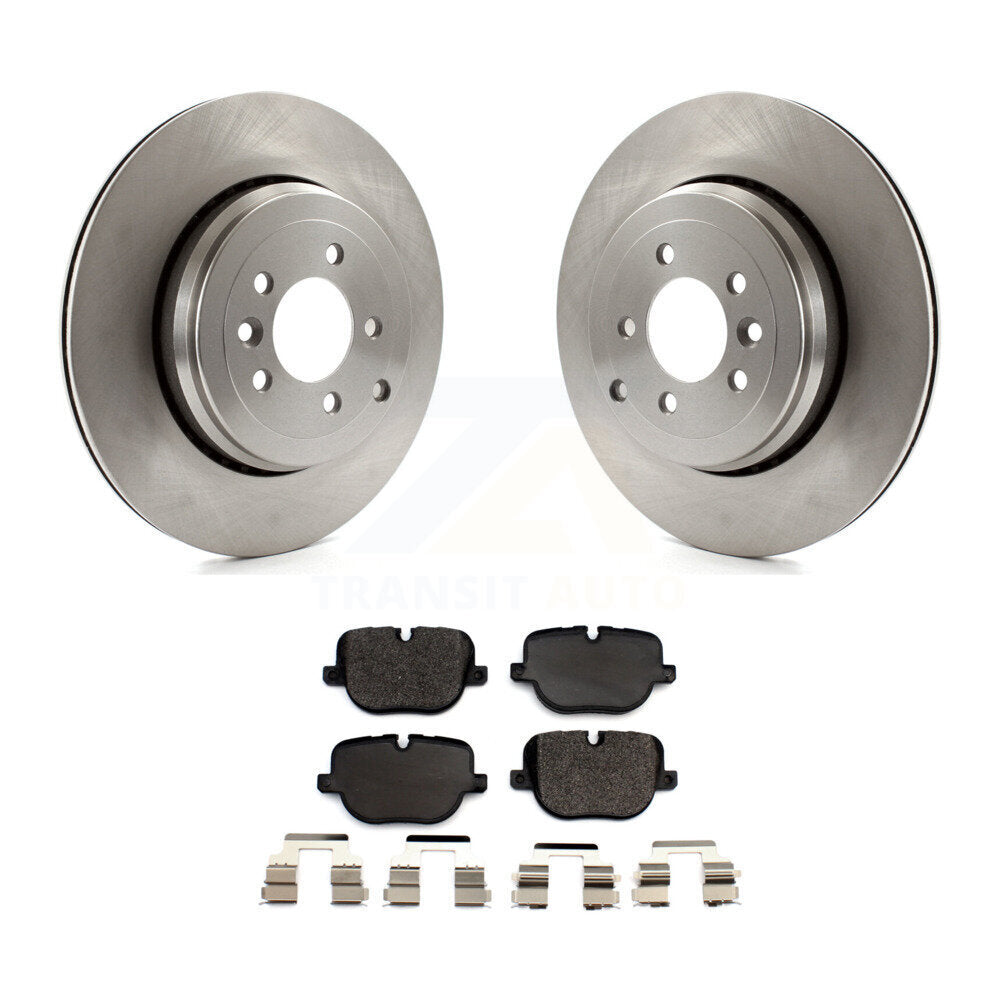 Rear Brake Rotor & Ceramic Pad Kit For 10-13 Land Rover Range Sport Supercharged