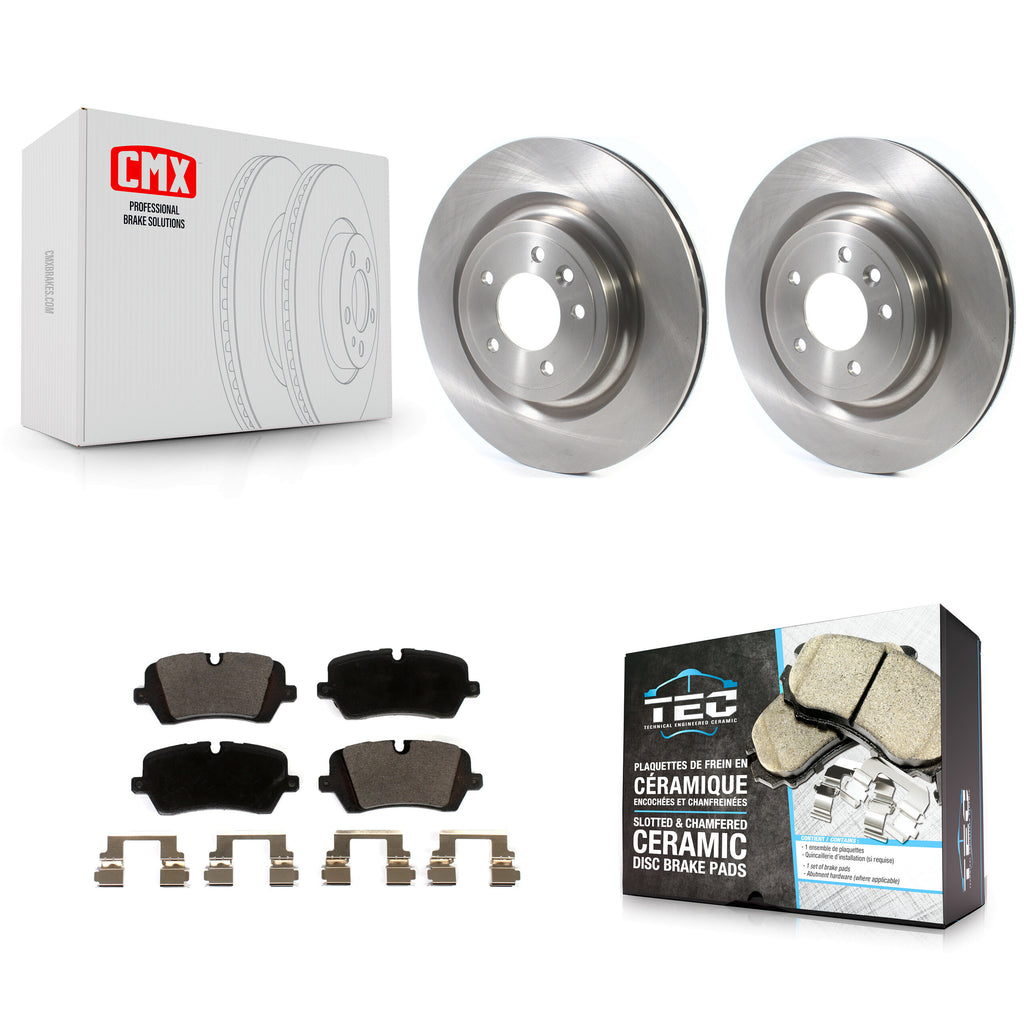 Rear Disc Brake Rotors And Ceramic Pads Kit For Land Rover Range Sport Discovery