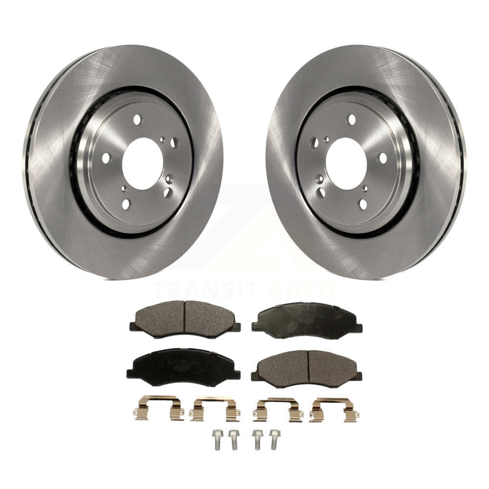 Front Disc Brake Rotors And Ceramic Pads Kit For 2018-2023 Honda Odyssey