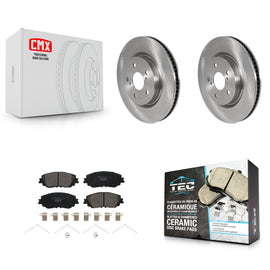 Front Brake Rotor Ceramic Pad Kit For Toyota Camry RAV4 Lexus ES350 Avalon UX200