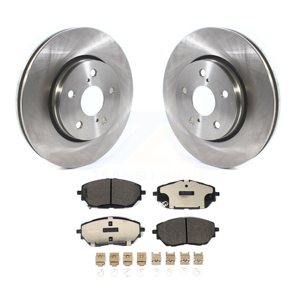 Front Disc Brake Rotors And Ceramic Pads Kit For Toyota C-HR