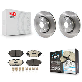 Front Disc Brake Rotors And Ceramic Pads Kit For Toyota C-HR
