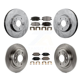 Front Rear Disc Brake Rotors And Ceramic Pads Kit For Chevrolet Malibu