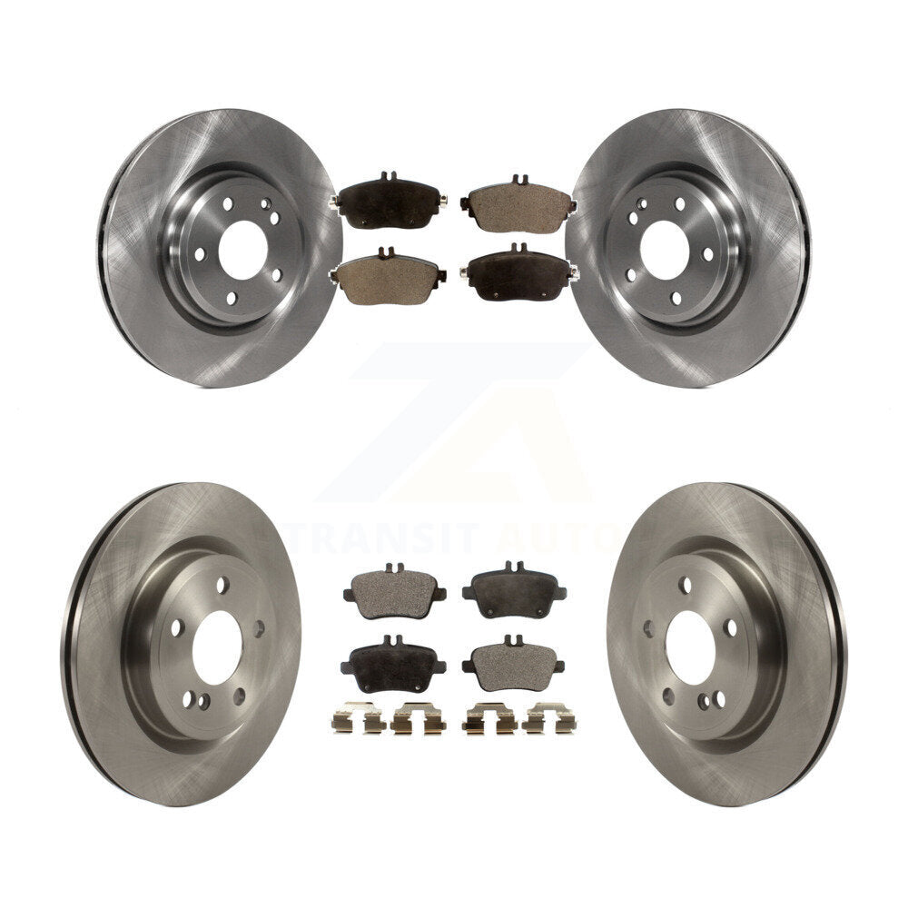 Front Rear Brake Rotors Ceramic Pad Kit For Mercedes-Benz GLA250 CLA250 INFINITI