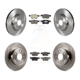 Front Rear Disc Brake Rotors And Ceramic Pads Kit For Honda Accord