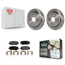 Load image into Gallery viewer, Rear Disc Brake Rotors And Ceramic Pads Kit For Cadillac ATS