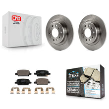 Load image into Gallery viewer, Rear Brake Rotors Ceramic Pad Kit For Chevrolet Malibu With Manual Parking