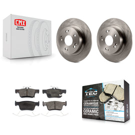 [Rear] 2018-2022 Honda Accord Premium OE Brake Rotors & Ceramic Pads Kit For Max Braking