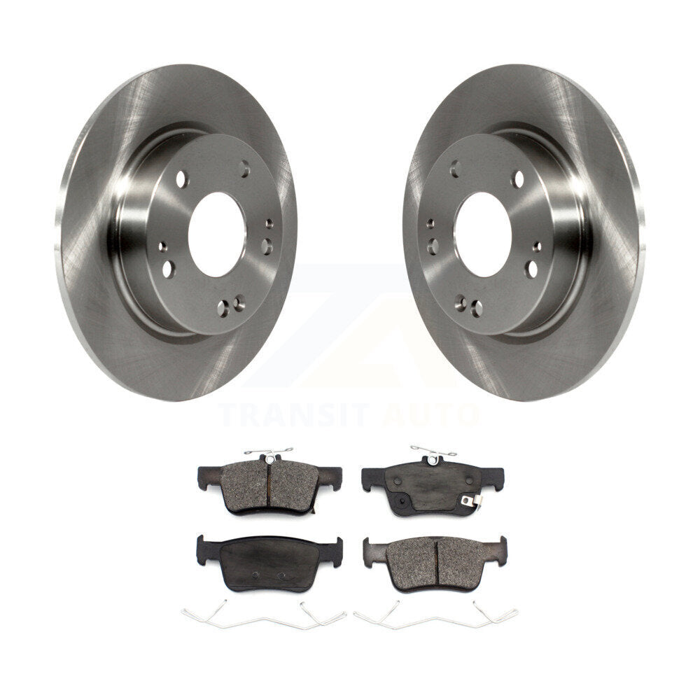 Rear Disc Brake Rotors And Ceramic Pads Kit For Honda Insight Civic