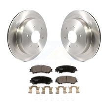 Charger l&#39;image dans la galerie, Rear Disc Brake Rotors And Ceramic Pads Kit For 2017-2022 Nissan TITAN