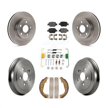 Load image into Gallery viewer, Front Rear Disc Brake Rotor Ceramic Pad Drum Kit (7Pc) For 2001 Toyota Celica GT