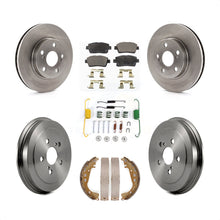 Load image into Gallery viewer, Front Rear Disc Brake Rotor Ceramic Pad Drum Kit (7Pc) For 2000 Toyota Celica GT