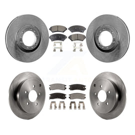 Front Rear Disc Brake Rotors And Ceramic Pads Kit For Pontiac Montana