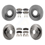 Front Rear Disc Brake Rotors And Ceramic Pads Kit For Pontiac Montana