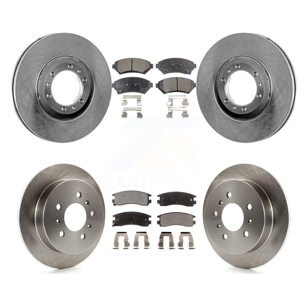 Front Rear Disc Brake Rotor Ceramic Pad Kit For Buick Century Pontiac Grand Prix