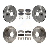 Front Rear Brake Rotor Ceramic Pad Kit For Chevrolet Impala Monte Carlo Intrigue