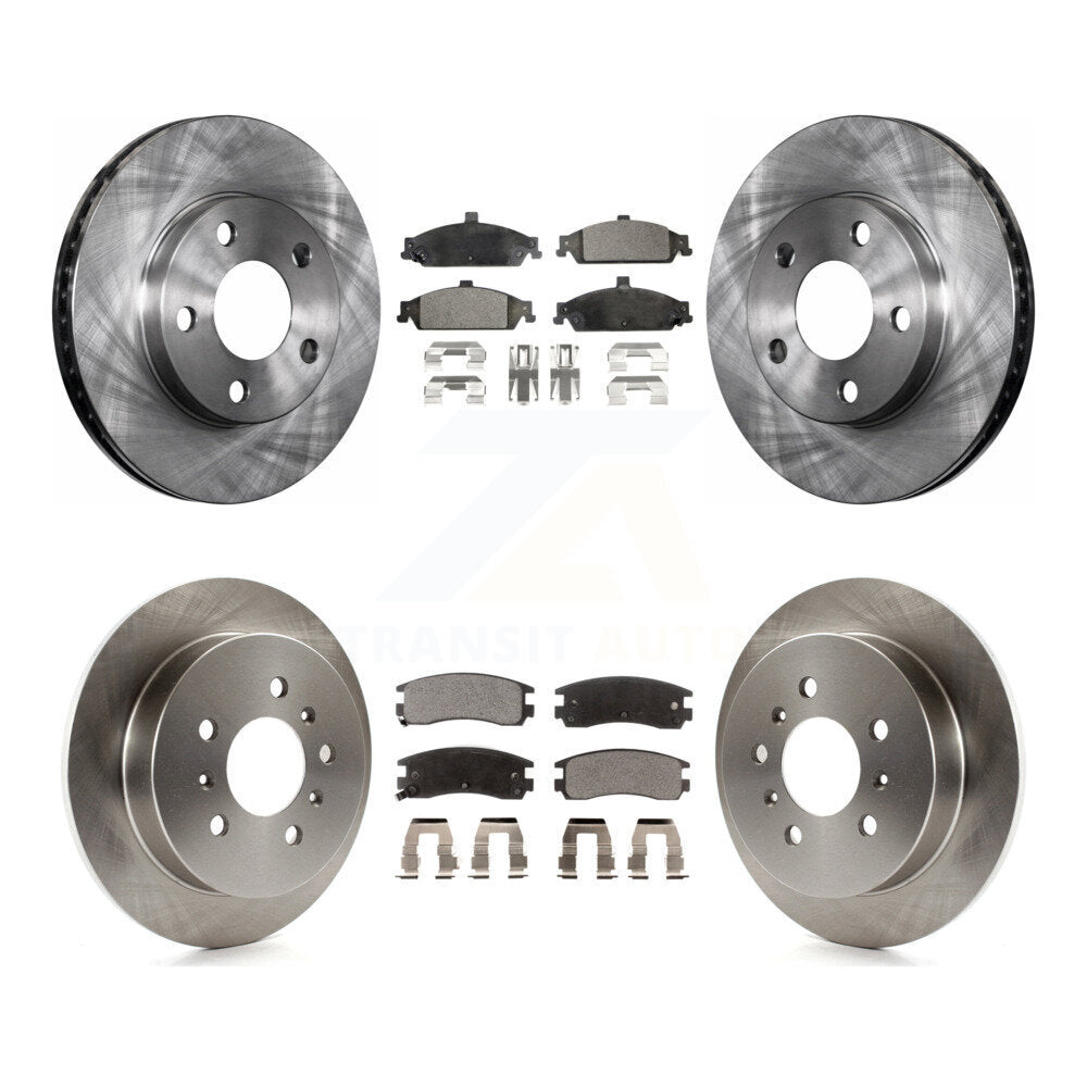 Front Rear Brake Rotor And Ceramic Pad Kit For Pontiac Grand Am Oldsmobile Alero